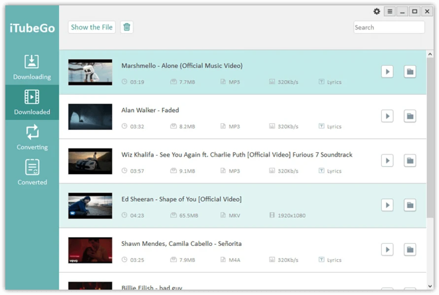 iTubeGo YouTube Downloader screenshot 1
